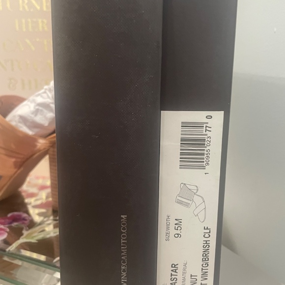 PEANUT LEATHER WOVEN SLINGBACK I VINCE CAMUTO - Picture 8 of 9